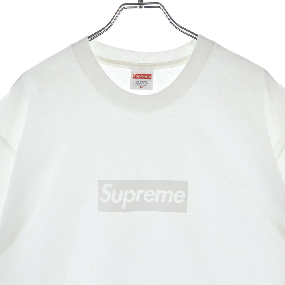 SUPREME(シュプリーム) 23SS Tonal Box Logo Tee ボックスロゴプリント クルーネック半袖カットソーTシャツ ホワイト