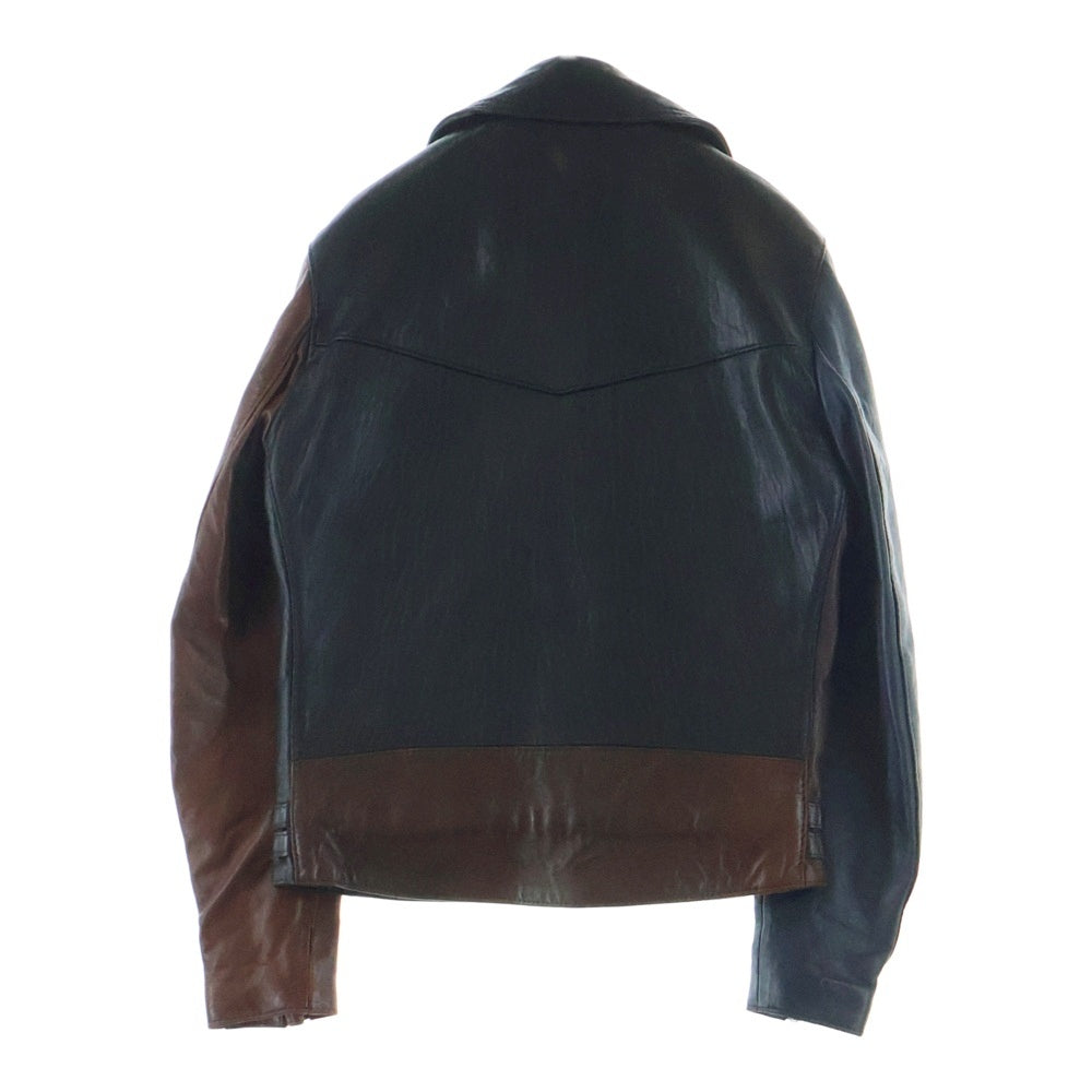 COMME des GARCONS(コムデギャルソン) 15SS AD2015 ×Lewis Leathers LIGHTNING TIGHT FIT ルイスレザー ライトニング タイトフィット クレイジーパターン ダブルライダースジャケット KO-J001