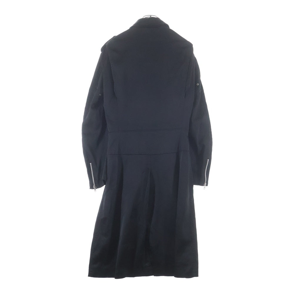 BLACK COMME des GARCONS(ブラックコムデギャルソン) 19AW AD2019 ダブルライダースデザイン ロングコート ブラック 1D-J028