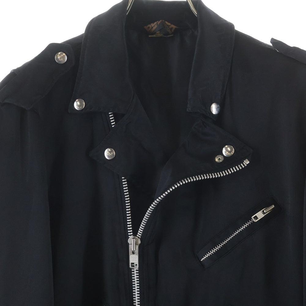 BLACK COMME des GARCONS(ブラックコムデギャルソン) 19AW AD2019 ダブルライダースデザイン ロングコート ブラック 1D-J028