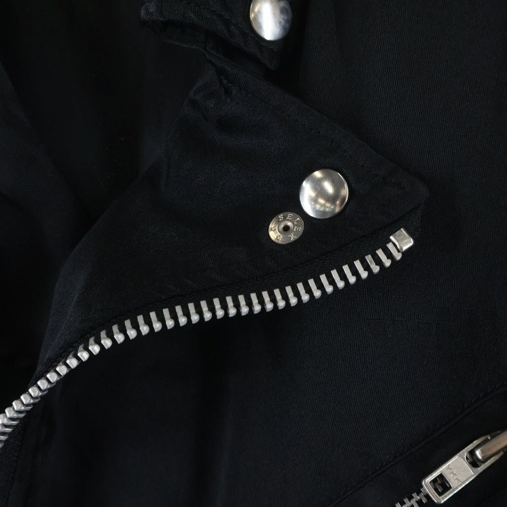 BLACK COMME des GARCONS(ブラックコムデギャルソン) 19AW AD2019 ダブルライダースデザイン ロングコート ブラック 1D-J028