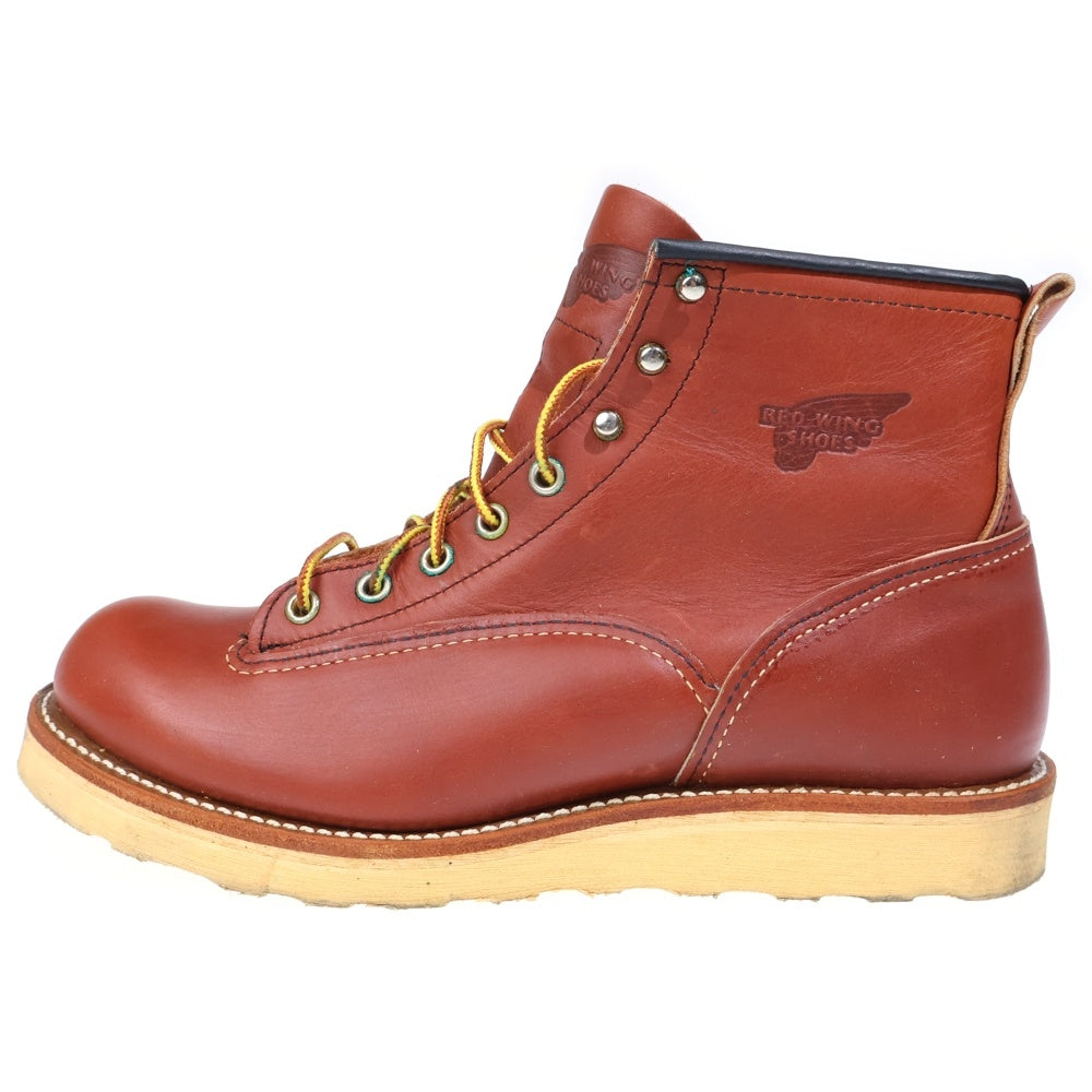 RED WING(レッド ウイング) 2907 LINEMAN BOOTS ラインマン レザー レースアップブーツ ブラウン