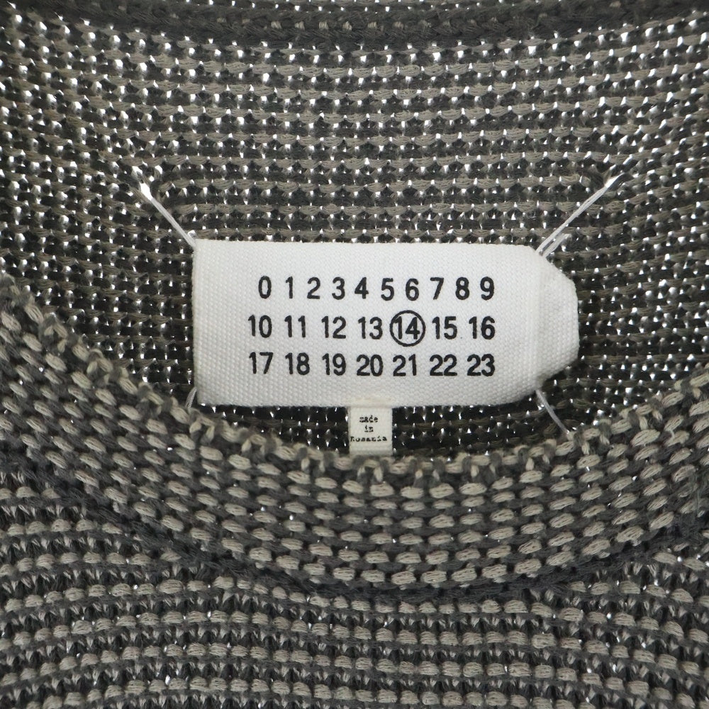 Maison Margiela(メゾンマルジェラ) 14SS COTTON KNIT SWEATER クルーネックコットンニットセーター ブラウン S50GP0017 S14792