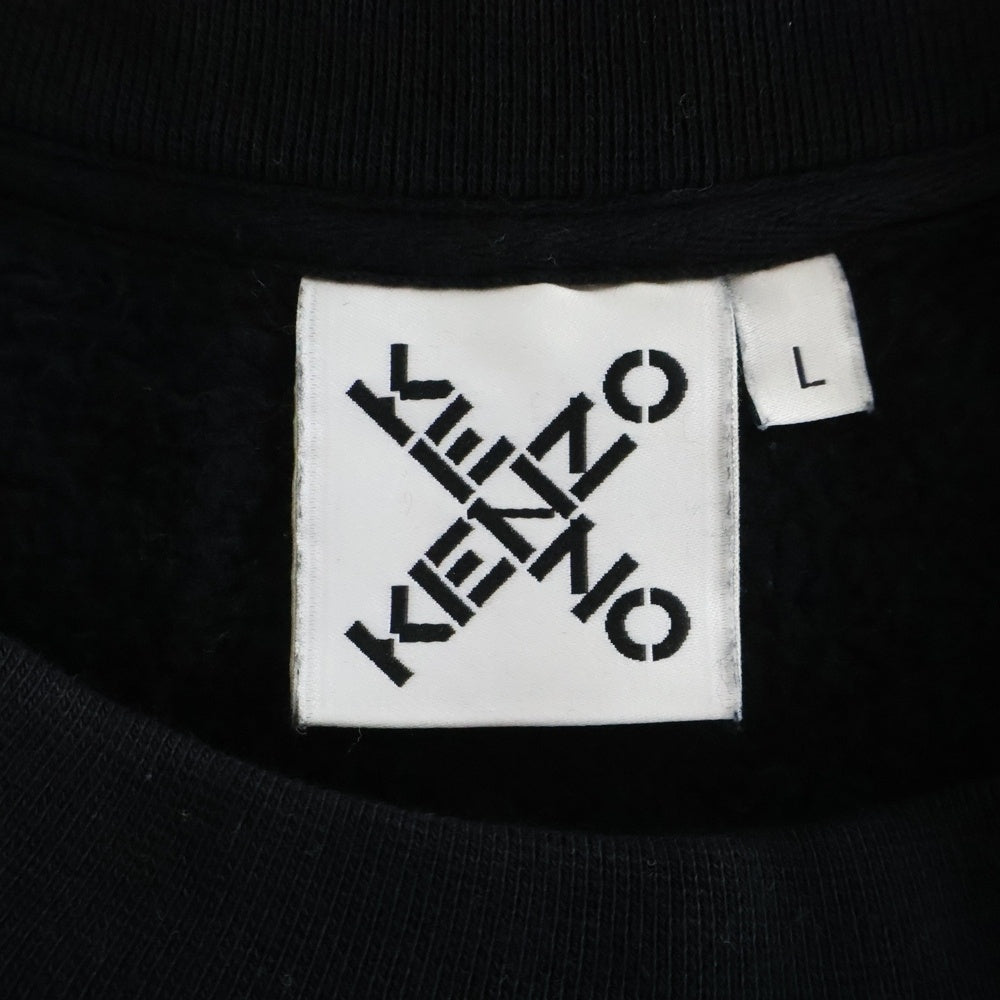 KENZO(ケンゾー) SPORT BIG X スポーツ ビッグ クルーネックスウェットトレーナー ブラック FA65SW5224MS