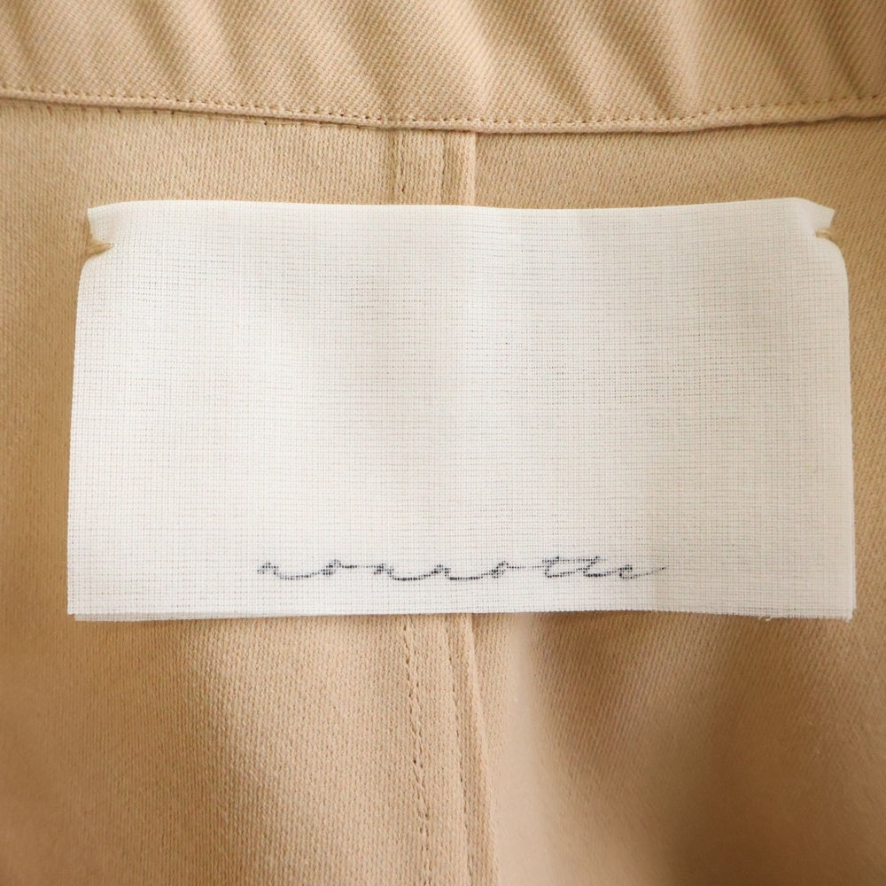 NO BRAND(ノーブランド) NONNOTTE ノノット CUTAWAY FRONT LONG JACKET カッタウェイ フロント ウール ロングジャケット ピンク N-23A-028