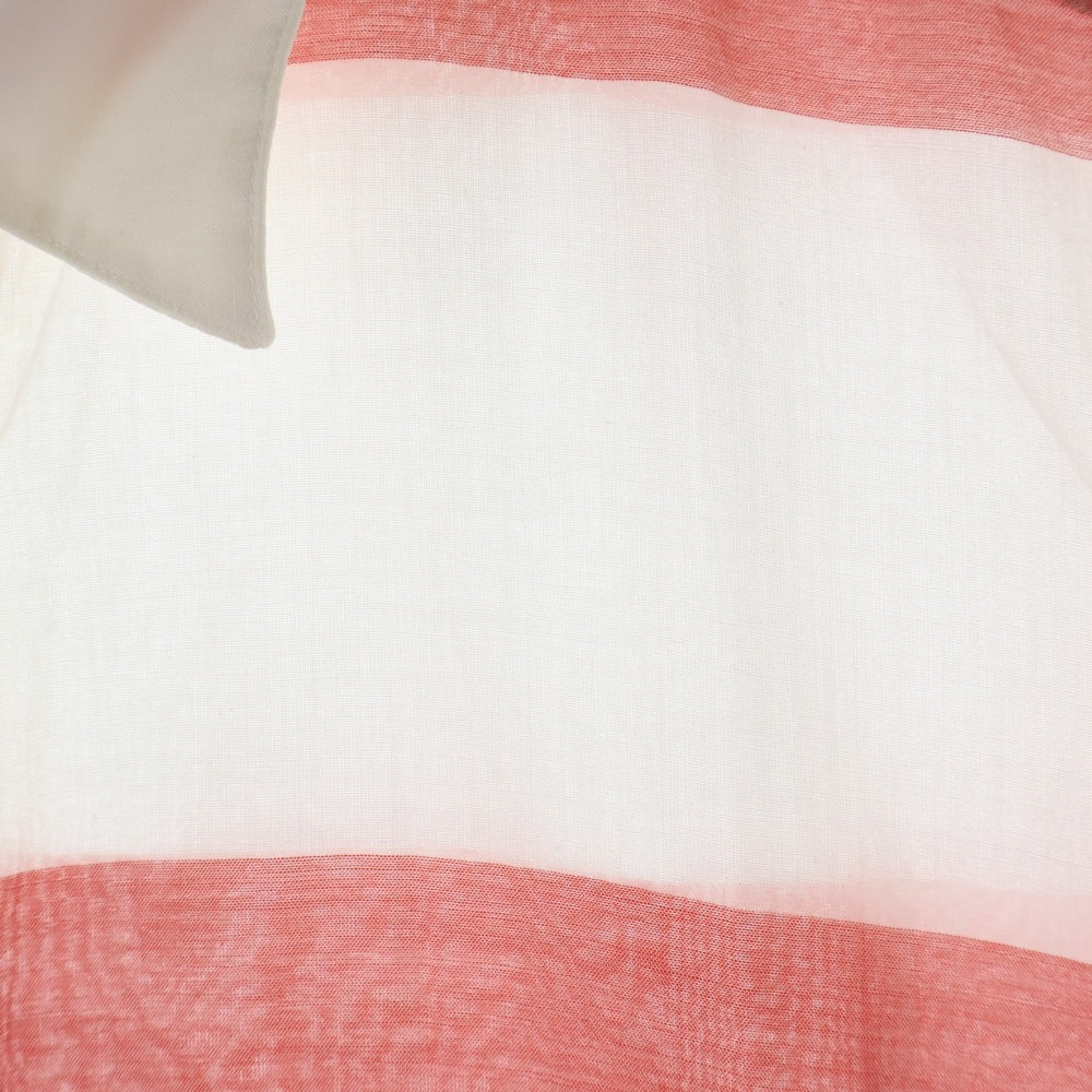 RAF SIMONS(ラフシモンズ) 08SS ARCHIVE アーカイブ ボーダー 半袖シャツ ホワイト/レッド