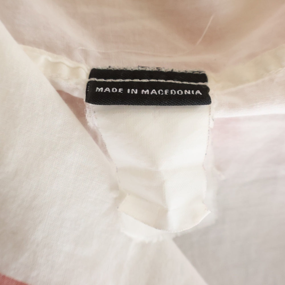 RAF SIMONS(ラフシモンズ) 08SS ARCHIVE アーカイブ ボーダー 半袖シャツ ホワイト/レッド