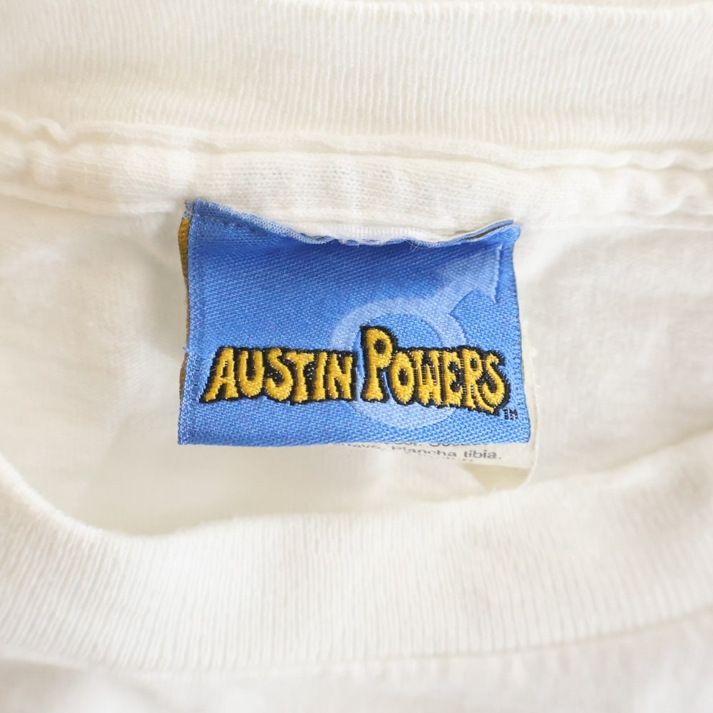 VINTAGE(ヴィンテージ) 00S VINTAGE AUSTIN POWERS ヴィンテージ オースティンパワーズ クルーネック半袖Tシャツ カットソー ホワイト
