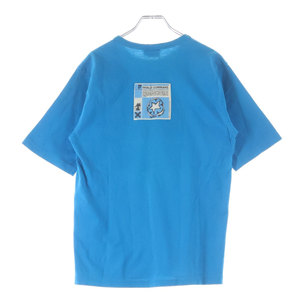 VINTAGE(ヴィンテージ) 90S WASTE PRODUCTS RADIO HEAD ウエストプロダクツ レディオヘッド クルーネック半袖Tシャツ カットソー ブルー