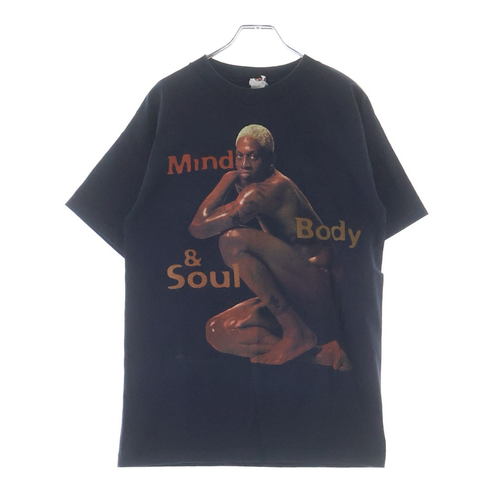 VINTAGE(ヴィンテージ) 90S VINTAGE DENNIS RODMAN MIND BODY&SOUL ヴィンテージ デニスロッドマン マインドボディアンドソウル クルーネック半袖Tシャツ カットソー ブラック