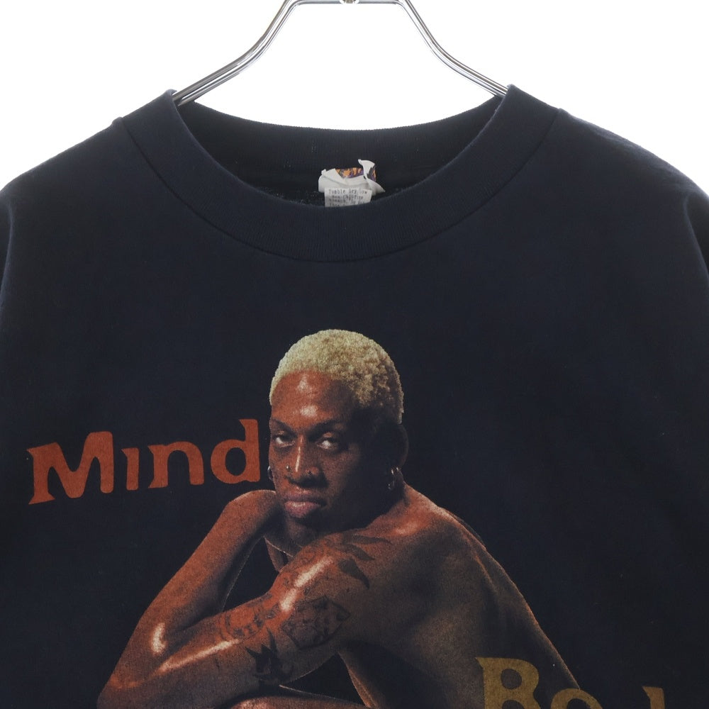 VINTAGE(ヴィンテージ) 90S VINTAGE DENNIS RODMAN MIND BODY&SOUL ヴィンテージ デニスロッドマン マインドボディアンドソウル クルーネック半袖Tシャツ カットソー ブラック