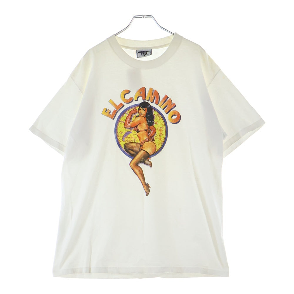 VINTAGE(ヴィンテージ) 90-00S VINTAGE ELCAMINO ヴィンテージ エルカミノ LEEタグ クルーネック半袖Tシャツ カットソー ホワイト