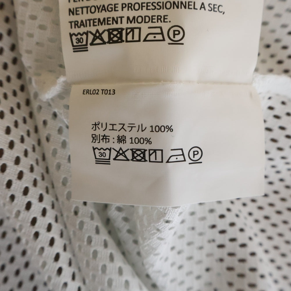 ERL(イーアールエル) Football T-Shirt フットボール メッシュ 半袖Tシャツ カットソー ホワイト ERL02T013