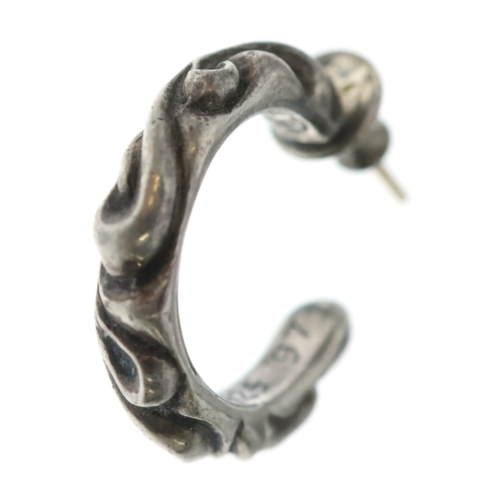 CHROME HEARTS(クロムハーツ) HOOP SCROOL スクロール フープピアス シルバー BCA102
