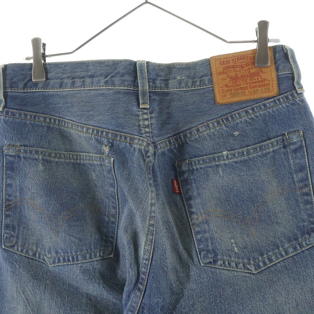 Levi's VINTAGE CLOTHING(リーバイス ビンテージ クロージング) S501XX 大戦モデル復刻 トルコ製 ボタン裏093 革パッチ ボタンフライ デニムパンツ インディゴ 44501-0056
