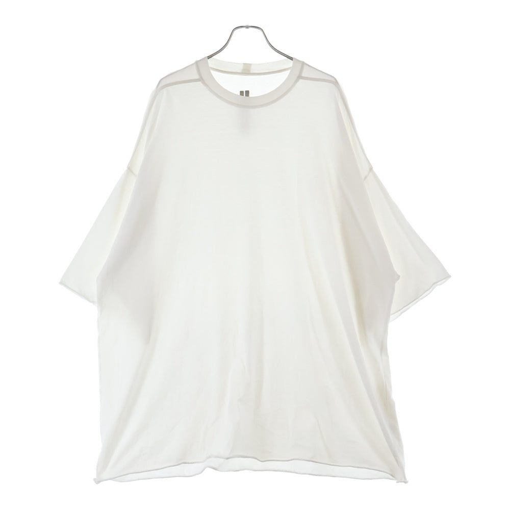 Rick Owens(リックオウエンス) 25SS TOMMT-T トミー オーバーサイズ 半袖 Tシャツ ホワイト RU01E5283-JA