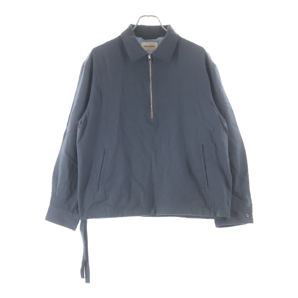MARKAWARE(マーカウェア) 25AW HALF ZIP SERVICE SHIRT JACKET ハーフジップ サービス ウール シャツジャケット グレー A25C14BL01C