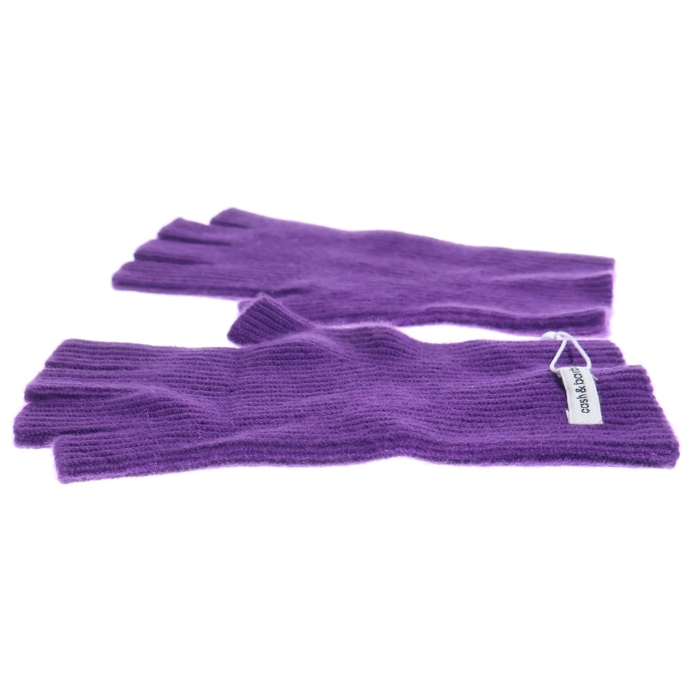 NO BRAND(ノーブランド) CASH&BARBA キャッシュアンドバルバ CASH BABY OPEN FINGER GLOVE キャッシュベイビー オープンフィンガー グローブ パープル 手袋 IMBAC001 レディース