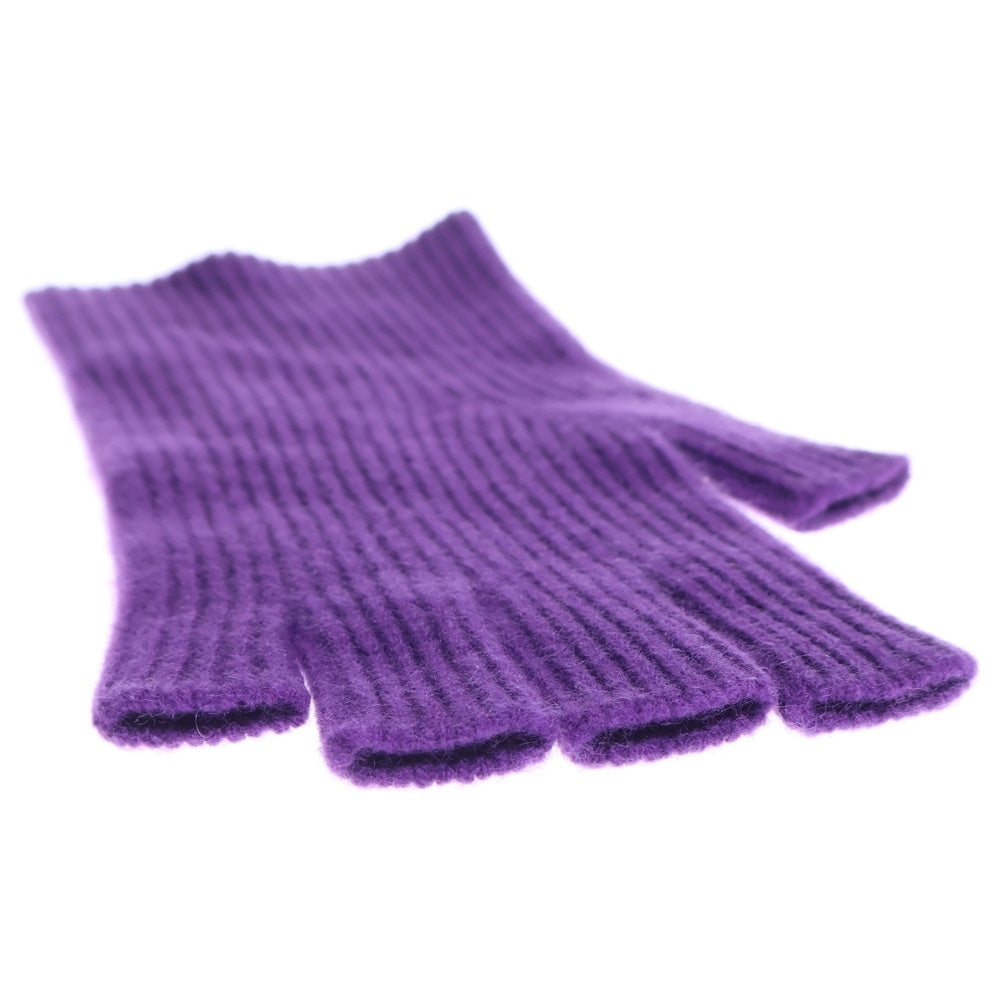NO BRAND(ノーブランド) CASH&BARBA キャッシュアンドバルバ CASH BABY OPEN FINGER GLOVE キャッシュベイビー オープンフィンガー グローブ パープル 手袋 IMBAC001 レディース