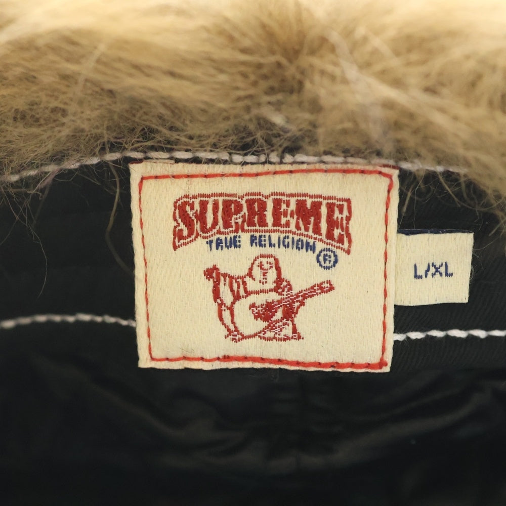 SUPREME(シュプリーム) 25AW ×True Religion Earflap 5-Panel トゥルーレリジョン イアーフラップ 5パネル ファー キャップ 帽子 ピンク
