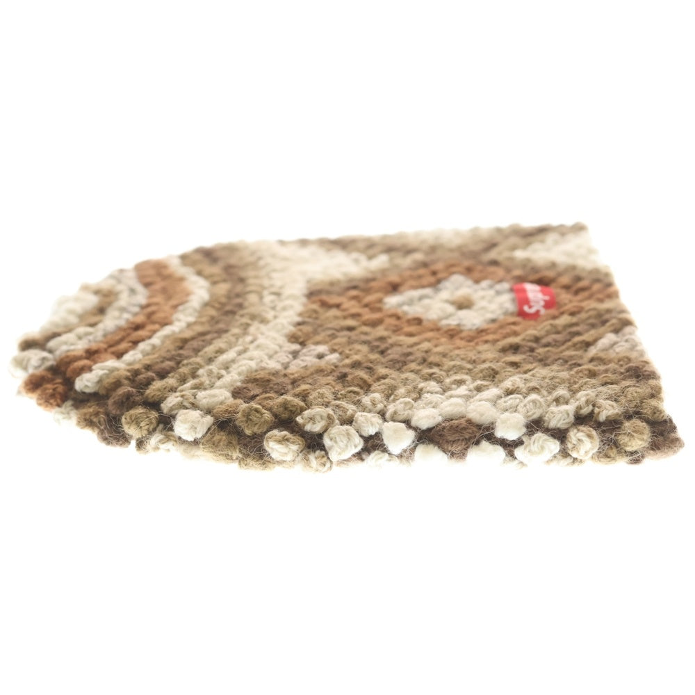 SUPREME(シュプリーム) 25AW Textured Knit Beanie テクスチャード ニット ビーニー 帽子 ブラウン