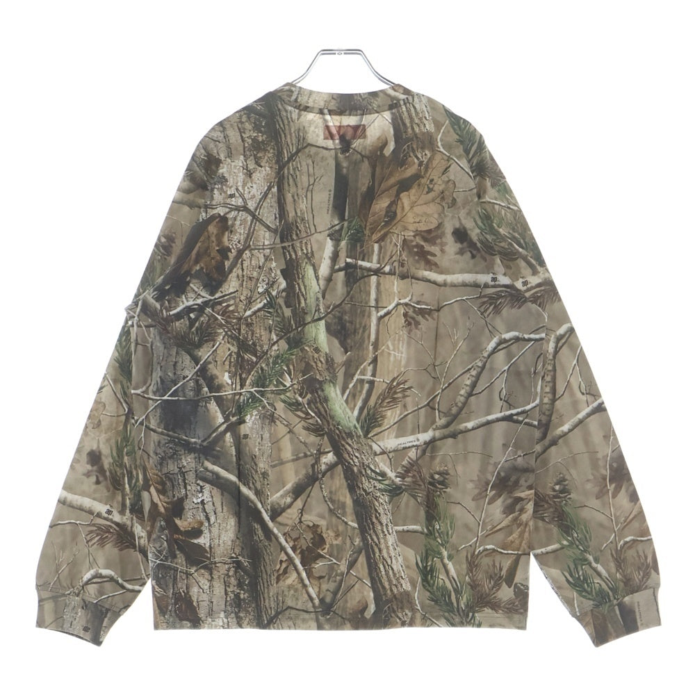 SUPREME(シュプリーム) 25AW Small Box L/S Tee Realtree Camo スモールボックスロゴ リアルツリーカモ クルーネック長袖Tシャツ カットソー カーキ