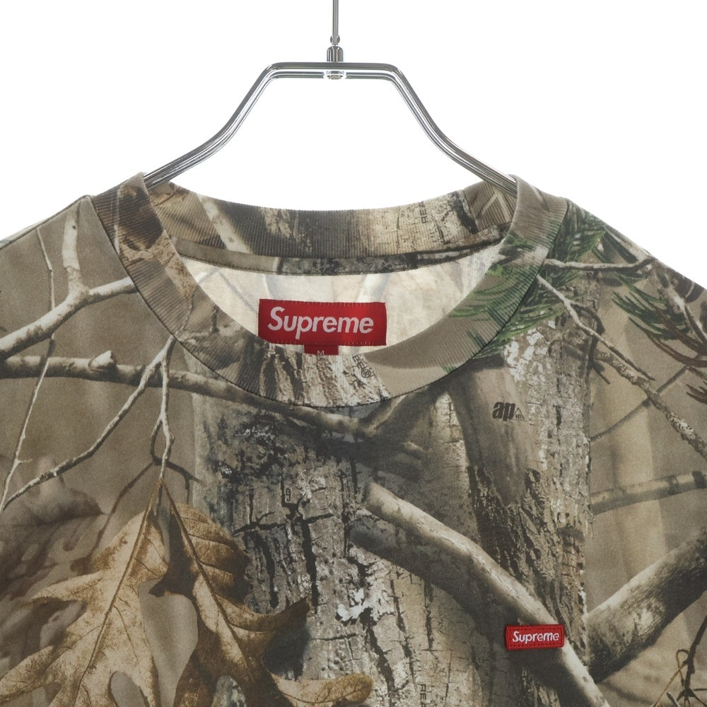 SUPREME(シュプリーム) 25AW Small Box L/S Tee Realtree Camo スモールボックスロゴ リアルツリーカモ クルーネック長袖Tシャツ カットソー カーキ