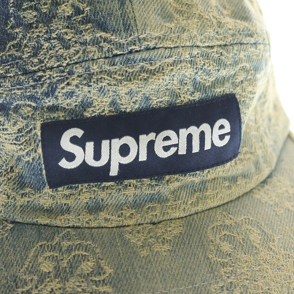 SUPREME(シュプリーム) 25SS Bandana Jacquard Denim Camp Cap バンダナジャガード デニムキャンプキャップ インディゴ