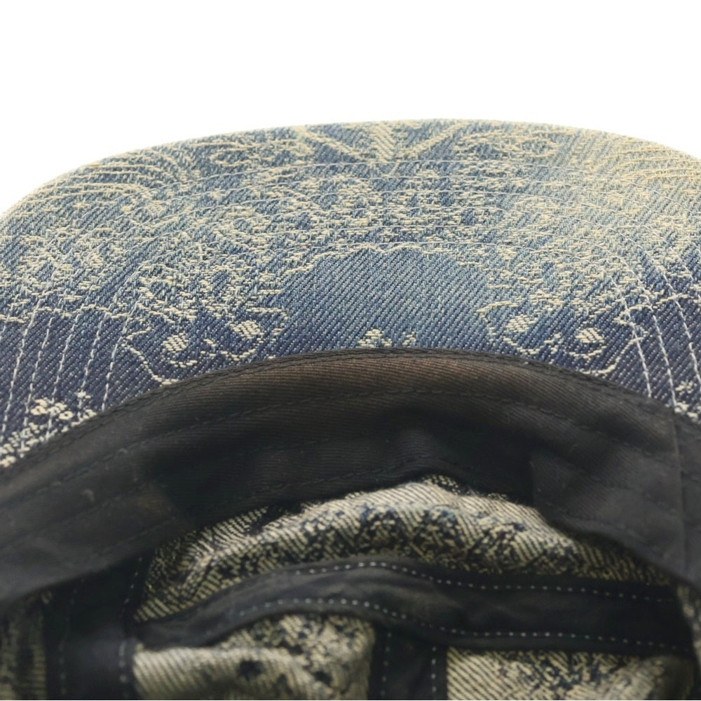 SUPREME(シュプリーム) 25SS Bandana Jacquard Denim Camp Cap バンダナジャガード デニムキャンプキャップ インディゴ