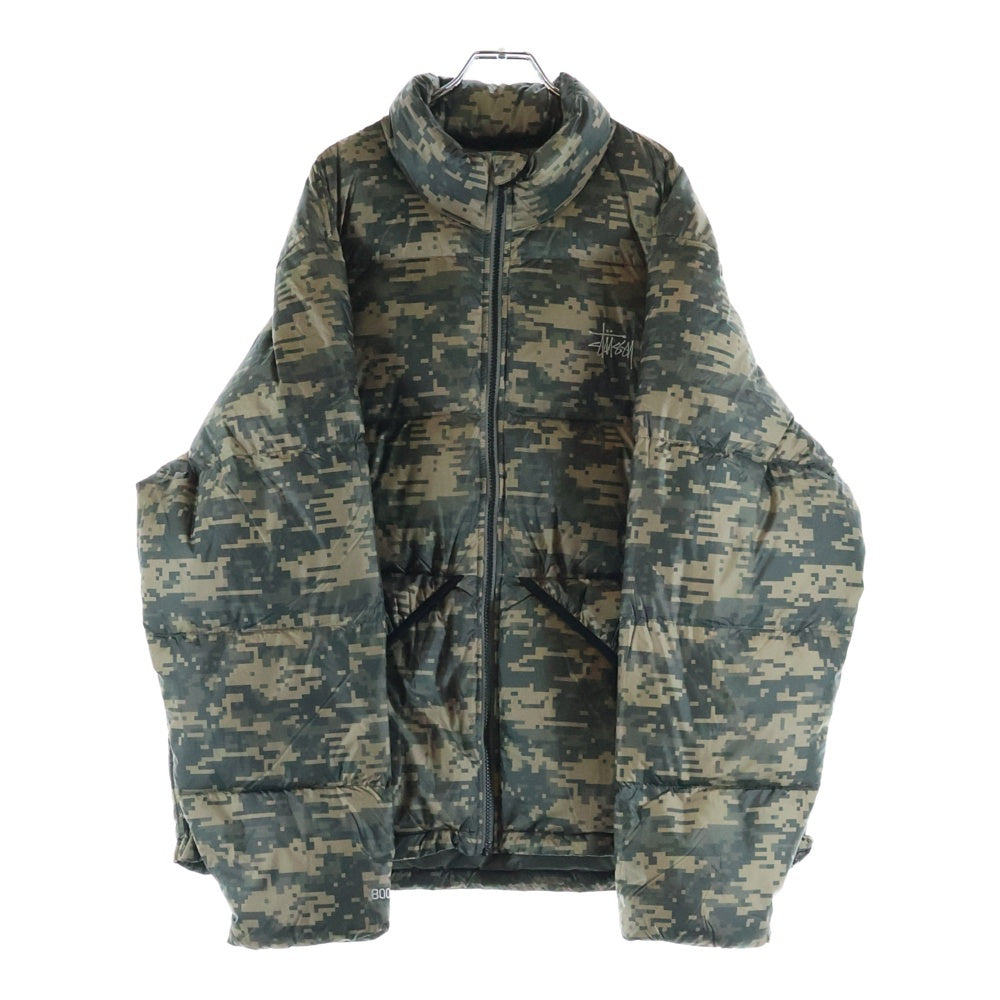 STUSSY(ステューシー) MICRO RIPSTOP DOWN JACKET デジタルカモ マイクロリップストップ ダウンジャケット カーキ 115877
