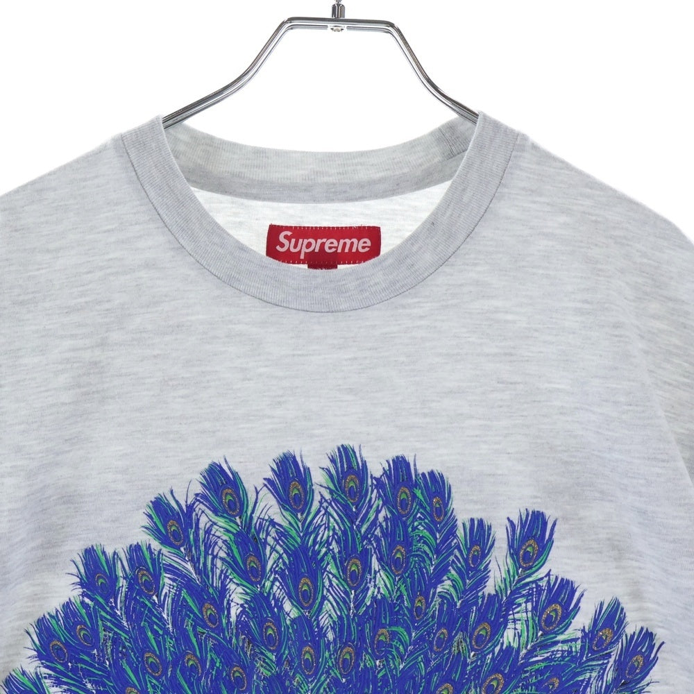 SUPREME(シュプリーム) 25AW Peacock S/S Top ピーコック クルーネック半袖Tシャツ カットソー グレー