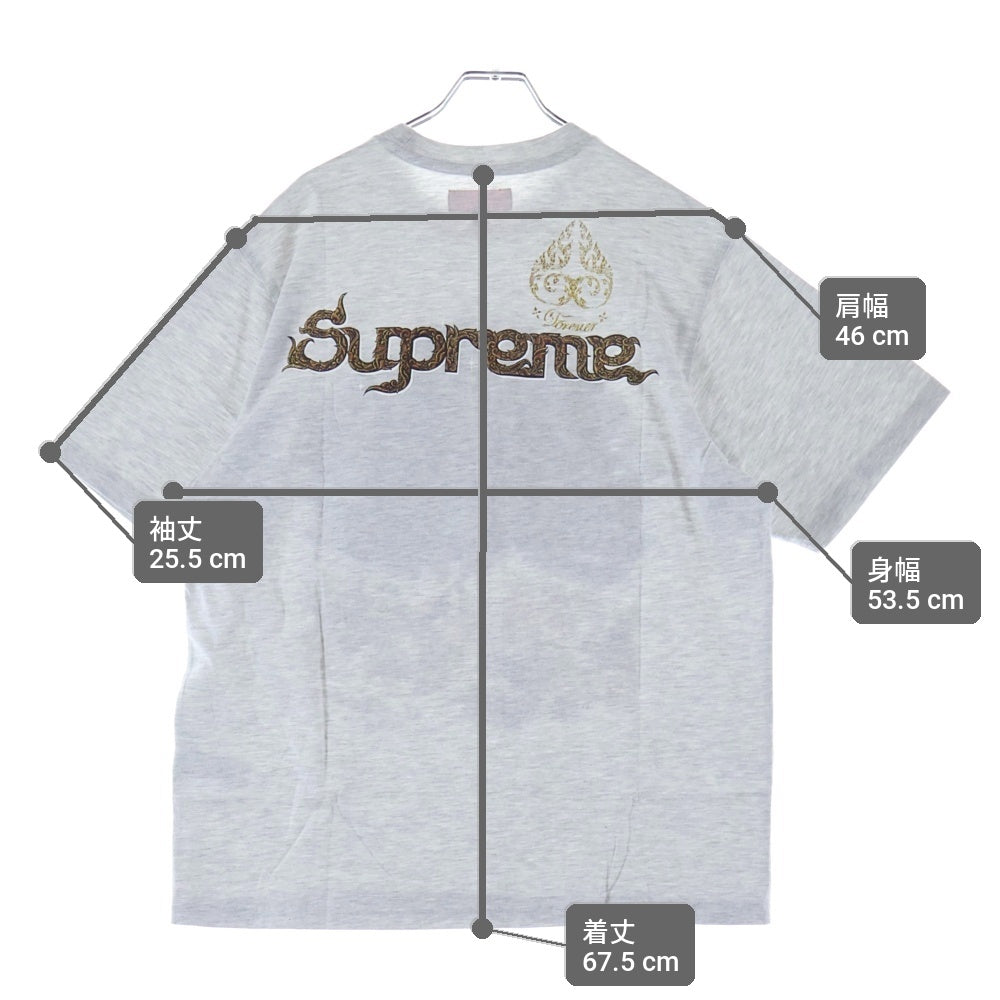 SUPREME(シュプリーム) 25AW Peacock S/S Top ピーコック クルーネック半袖Tシャツ カットソー グレー