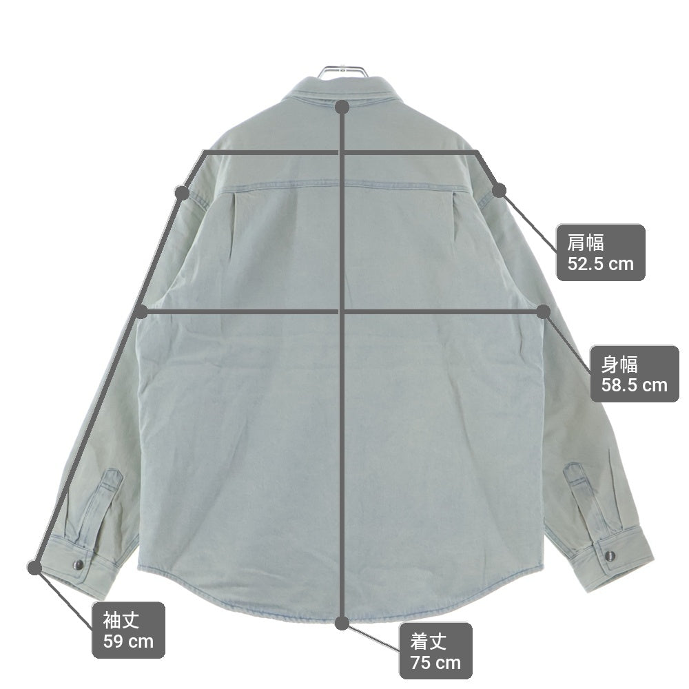 SUPREME(シュプリーム) 25AW Quilted Lined Denim Snap Shirt キルテッドライン デニムスナップ 長袖シャツ インディゴ