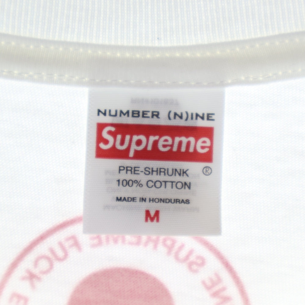 SUPREME(シュプリーム) 25AW ×NUMBER (N)INE Shut Up Tee ナンバーナイン シャットアップ クルーネック半袖Tシャツ カットソー ホワイト
