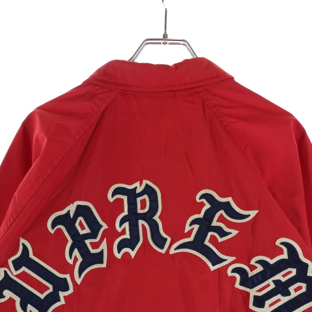 SUPREME(シュプリーム) 25AW Old English Arc Coaches Jacket オールドイングリッシュ アーチロゴ ナイロンコーチジャケット レッド