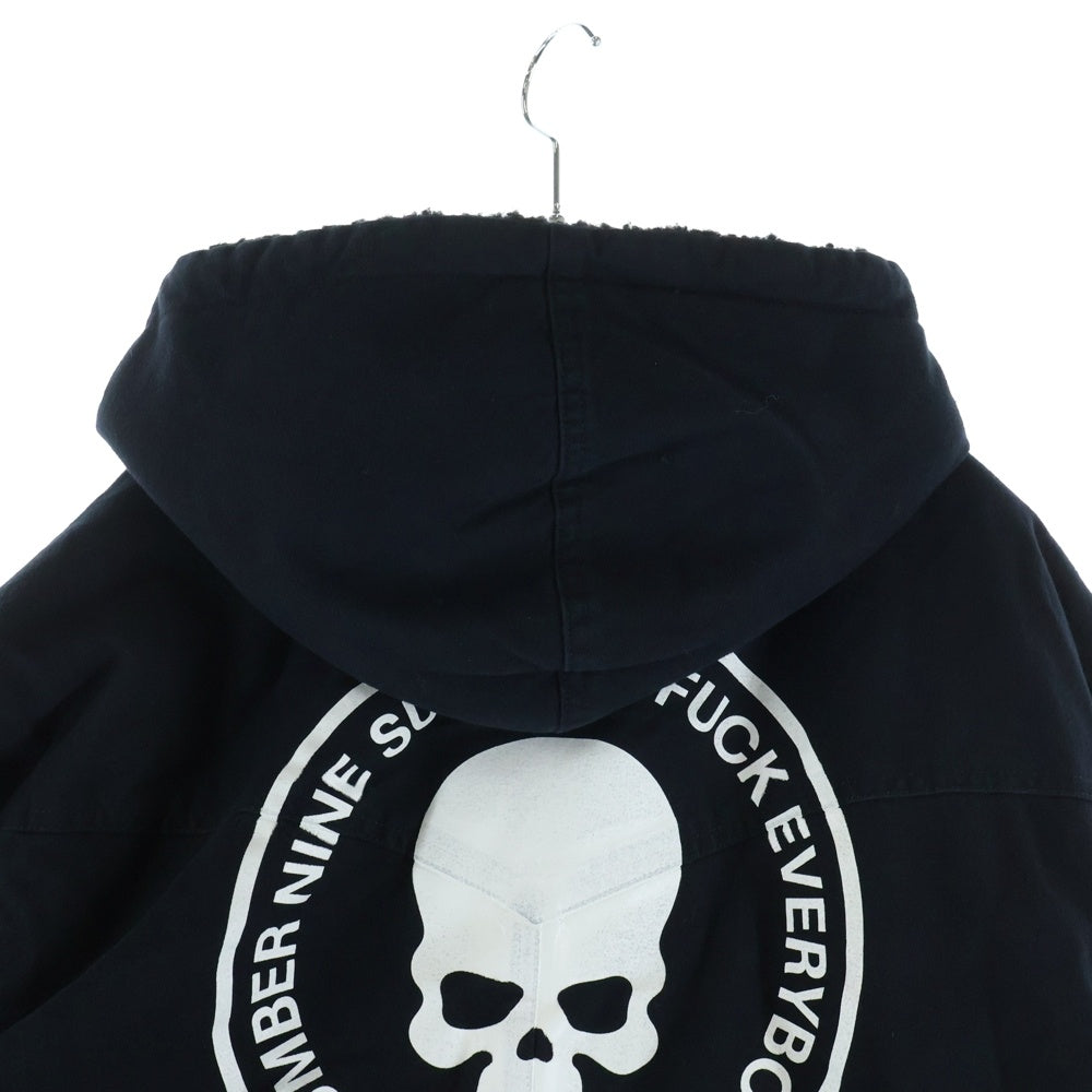 SUPREME(シュプリーム) 25AW ×NUMBER (N)INE Faux Shearling Hooded Coat ナンバーナイン フェイクシアリング フーデッドコート ジャケット ブラック