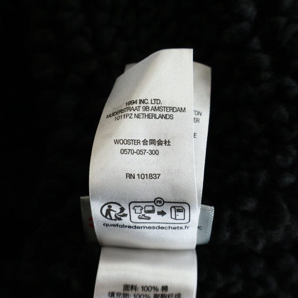 SUPREME(シュプリーム) 25AW ×NUMBER (N)INE Faux Shearling Hooded Coat ナンバーナイン フェイクシアリング フーデッドコート ジャケット ブラック
