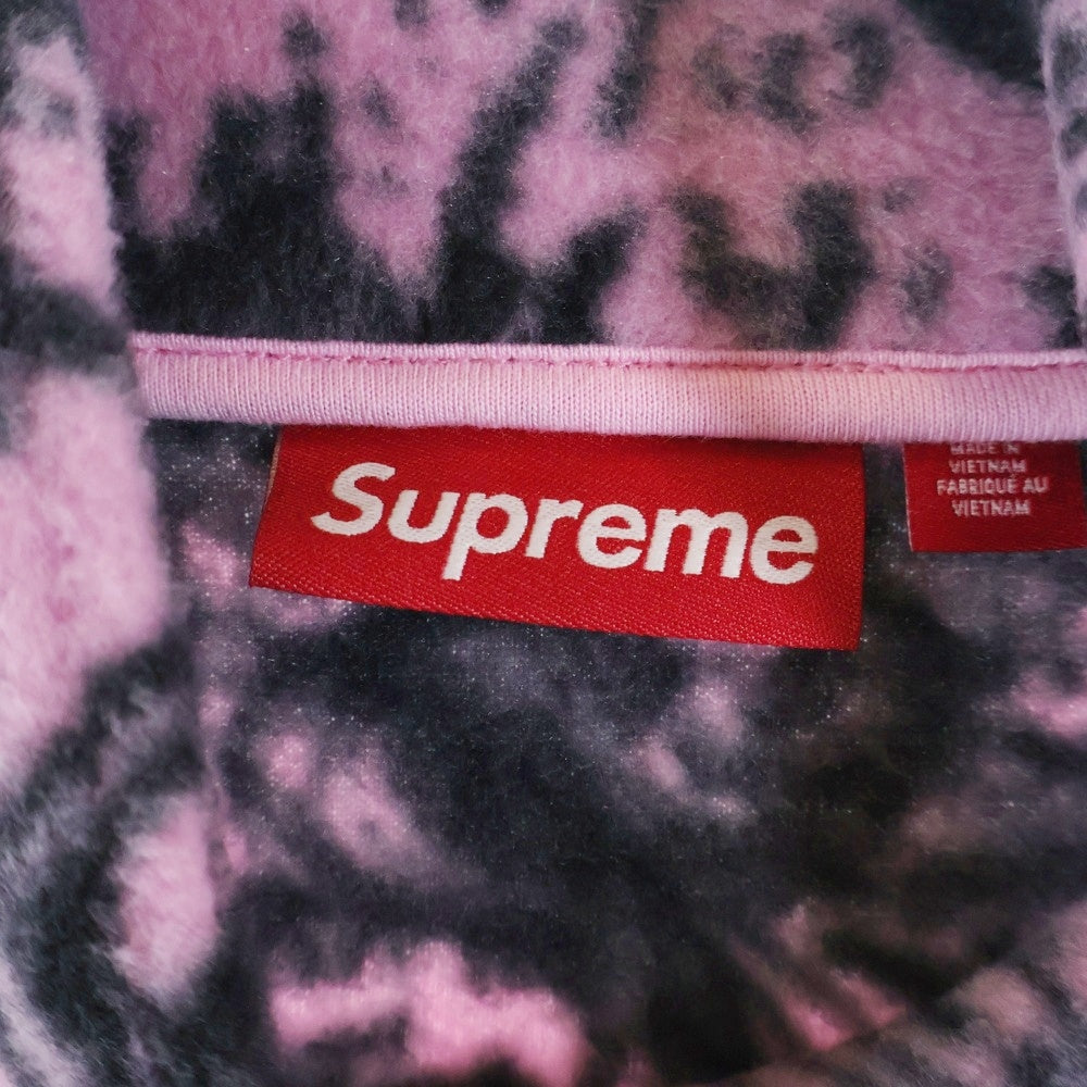 SUPREME(シュプリーム) 25AW New York Fleece Jacket 総柄 ニューヨーク フリースジャケット ピンク
