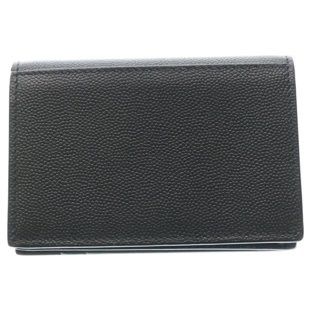 SAINT LAURENT PARIS(サンローランパリ) フロントロゴ レザー カードケース ブラック 469338 レディース