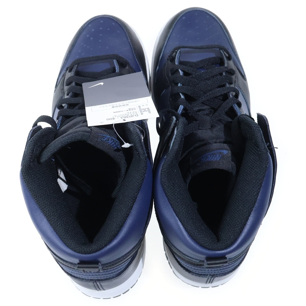 NIKE(ナイキ) ×FRAGMENT DESIGN DUNK HIGH TOKYO フラグメントデザイン ダンク トウキョウ ハイカット スニーカー ブラック/ネイビー US10.5/28.5cm DJ0383-400