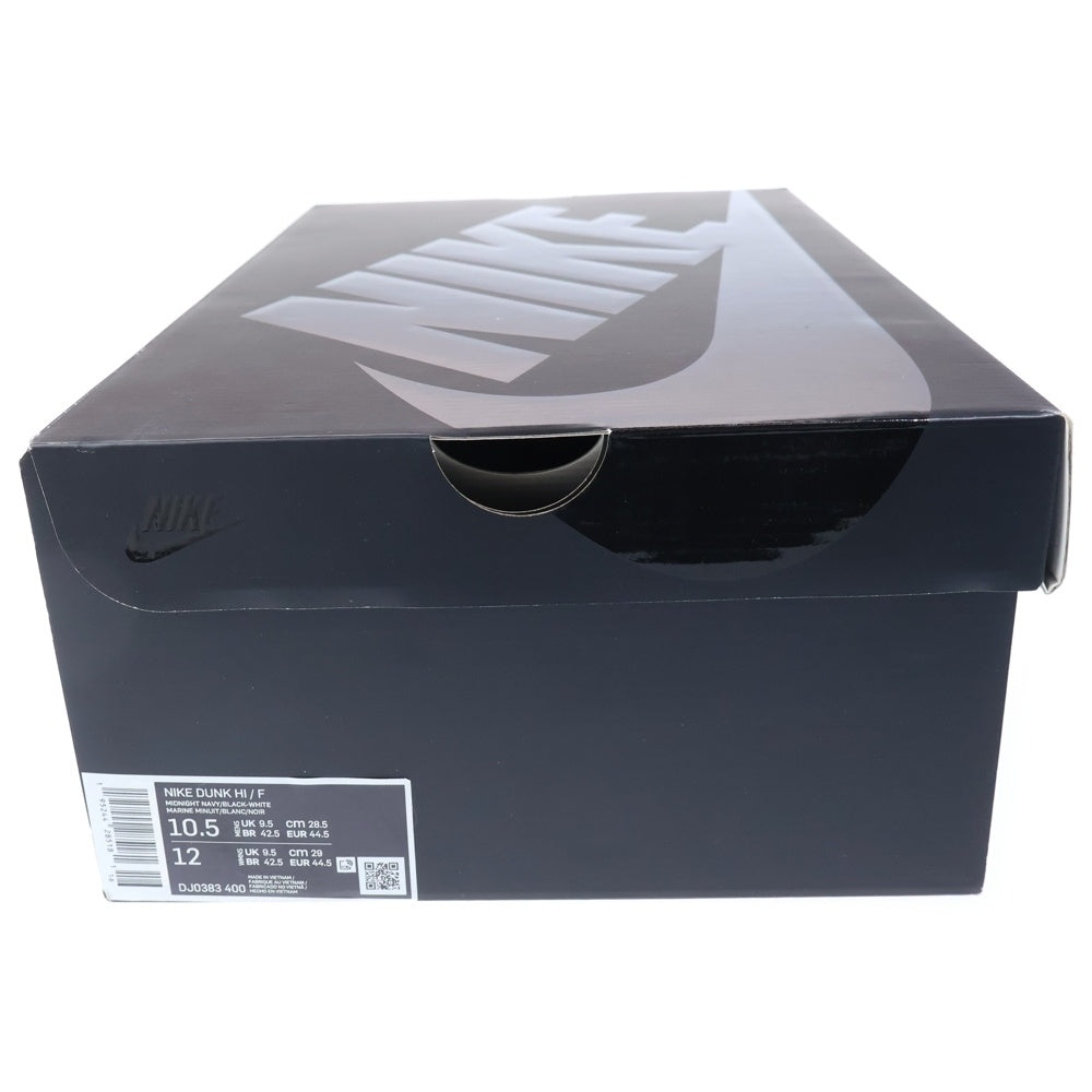 NIKE(ナイキ) ×FRAGMENT DESIGN DUNK HIGH TOKYO フラグメントデザイン ダンク トウキョウ ハイカット スニーカー ブラック/ネイビー US10.5/28.5cm DJ0383-400