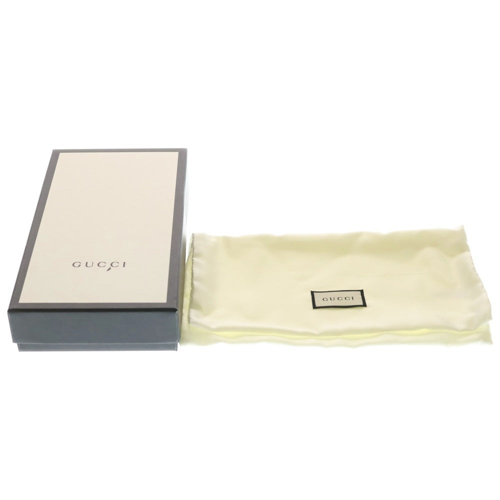 GUCCI(グッチ) GGマーモント ロゴプレート レザー 長財布 コンチネンタルウォレット ゴールド金具 ブラック 456116 レディース