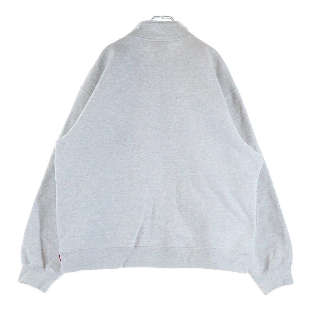 SUPREME(シュプリーム) 24AW Collegiate Half Zip Pullover カレッジエイト ハーフ ジップ プルオーバー スウェットトレーナー グレー