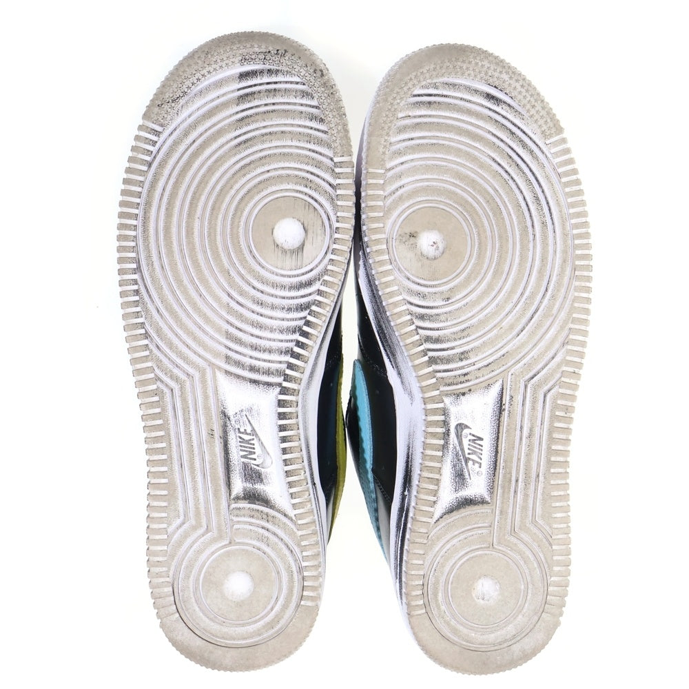 NIKE(ナイキ) ×PEACEMINUSONE AIR FORCE 1 07 ピースマイナスワン エアフォース1 レザーローカットスニーカー US9/27cm ブラック AQ3692‐004