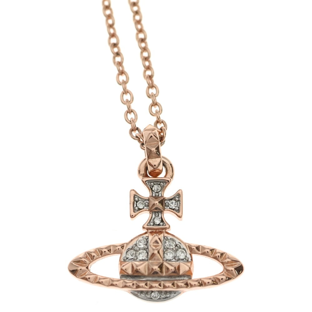 Vivienne Westwood(ヴィヴィアンウエストウッド) MAYFAIR BAS RELIEF メイフェアーバスレリーフ オーブ ネックレス ペンダント ピンクゴールド レディース