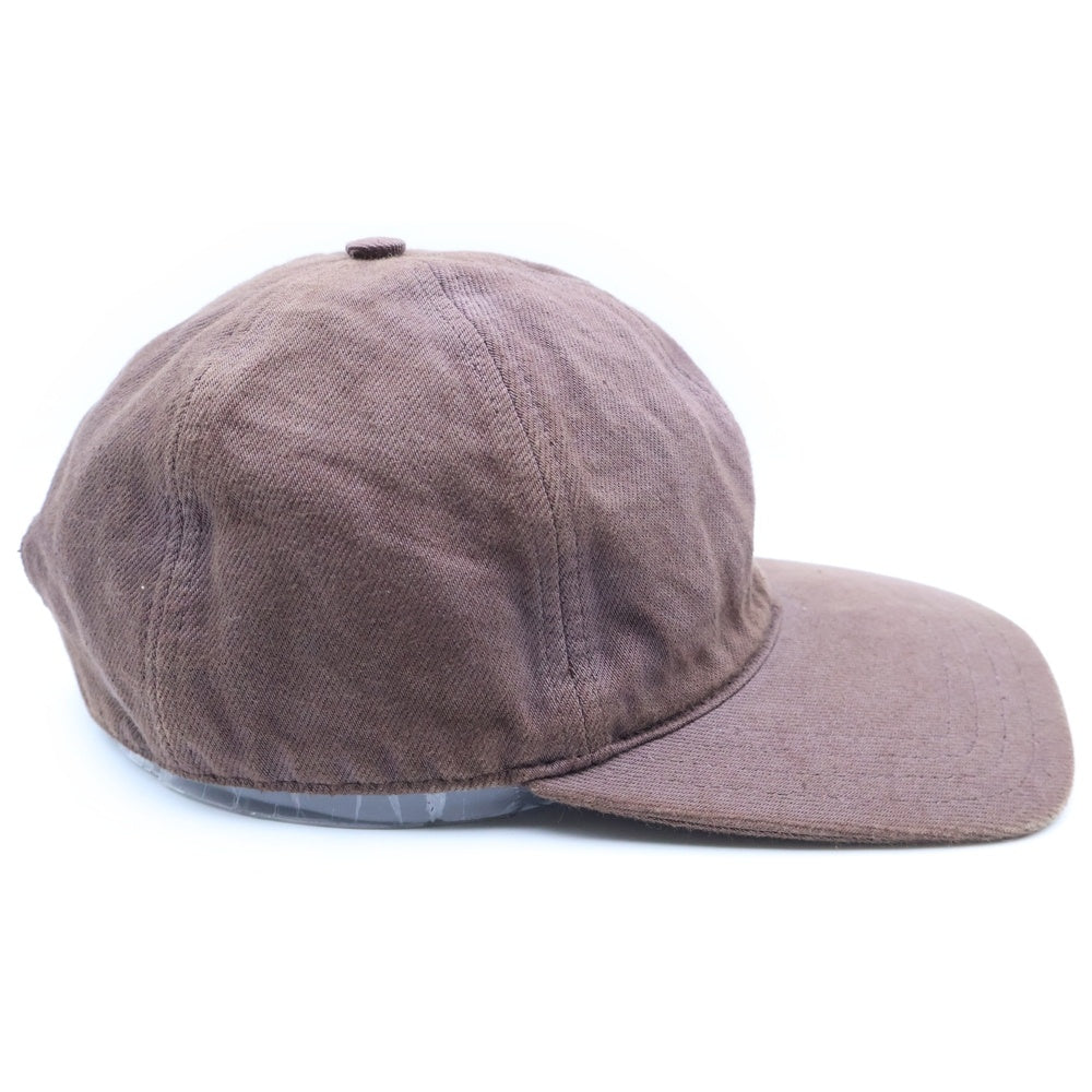 JIL SANDER(ジルサンダー) コットン 6パネル キャップ 帽子 ブラウン JSMU590349