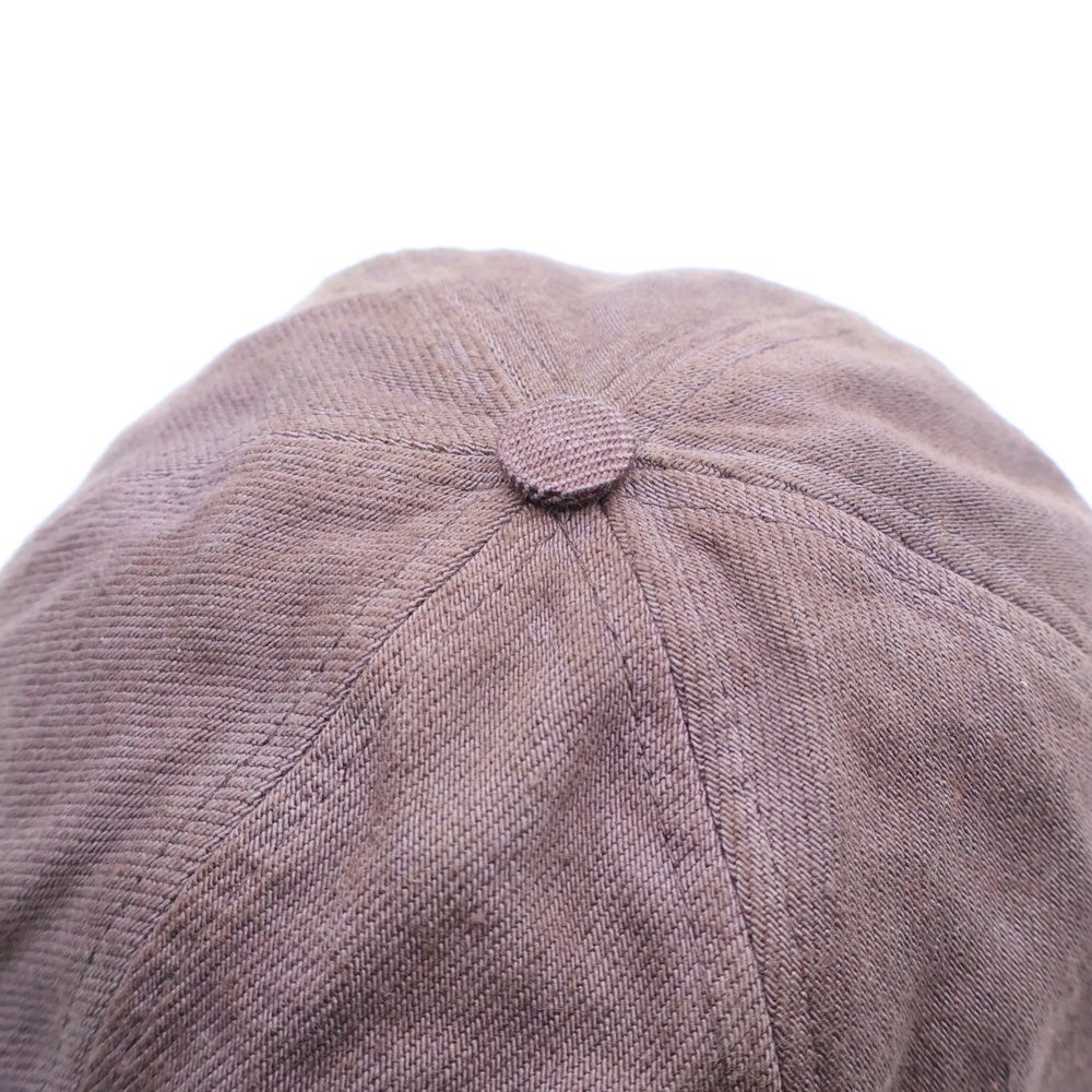 JIL SANDER(ジルサンダー) コットン 6パネル キャップ 帽子 ブラウン JSMU590349