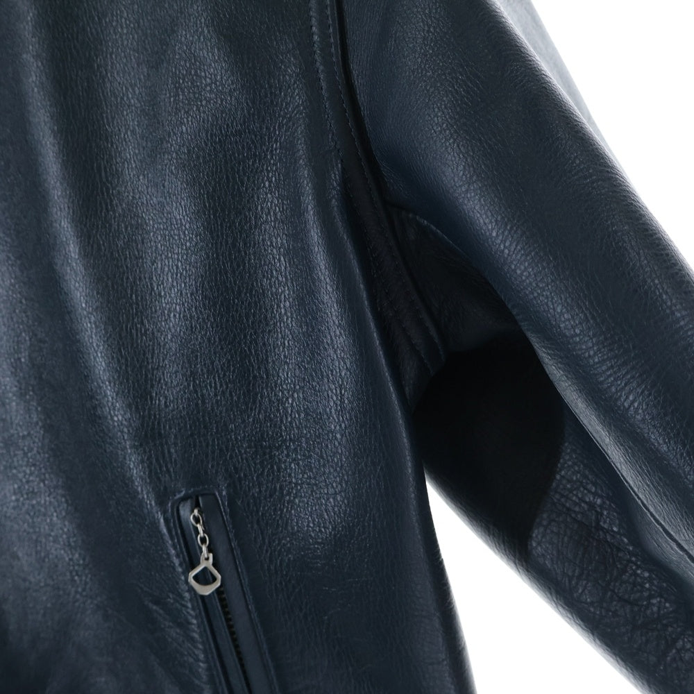 WACKO MARIA(ワコマリア) SINGLE RIDERS LEATHER JACKET レオパード