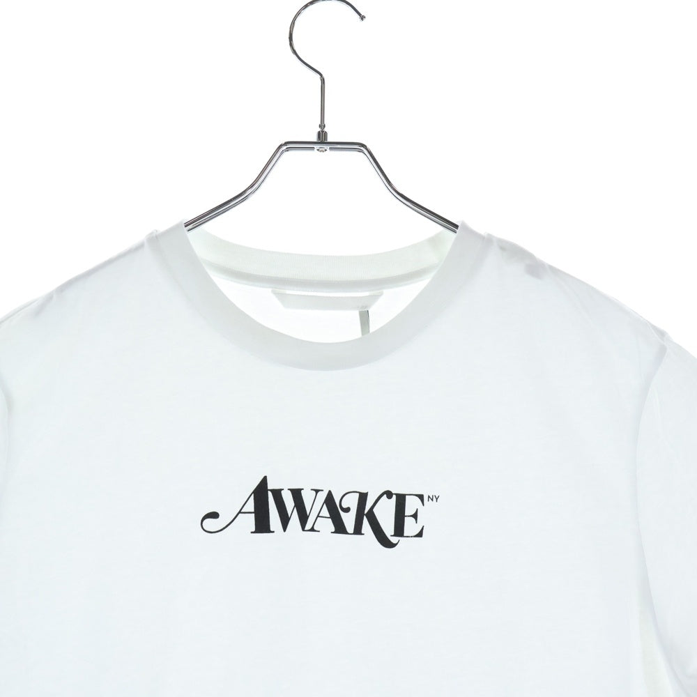MONCLER(モンクレール) 20SS ×AWAKE MAGLIA T-SHIRT アウェイク サイドパッチ フロントロゴプリント 半袖Tシャツ カットソー ホワイト F10928C70810