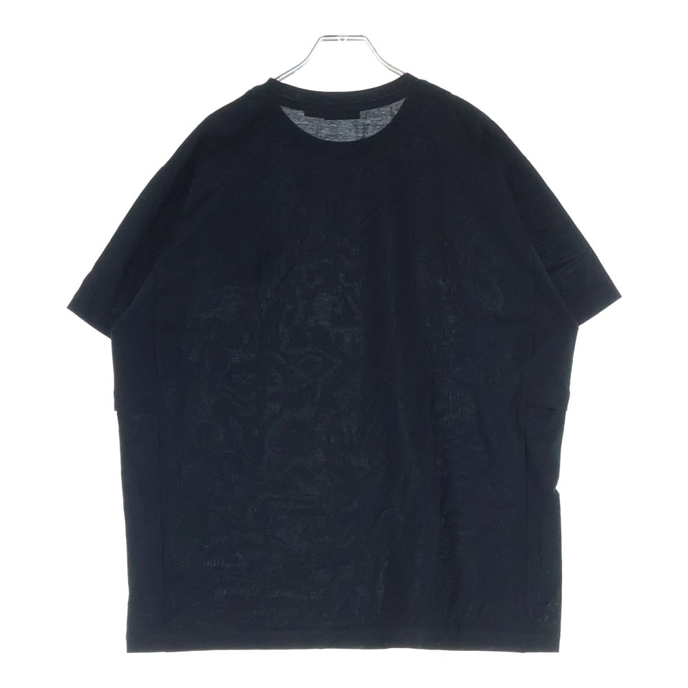 MONCLER(モンクレール) 19SS MAGLIA T-SHIRT ミニロゴパッチ 半袖Tシャツ カットソー ブラック E20918002800